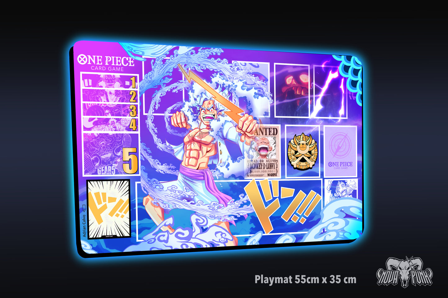 Gear 5 Playmat - One Piece TCG - Nova Punk original Desing