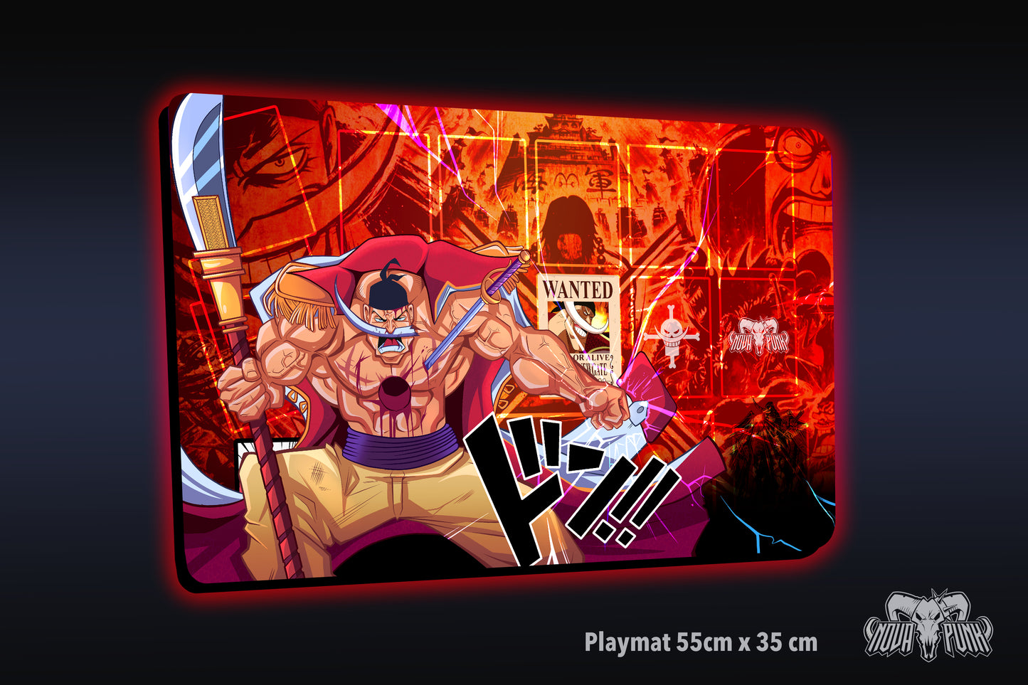 White Beard Playmat - One Piece TCG - Nova Punk original Desing