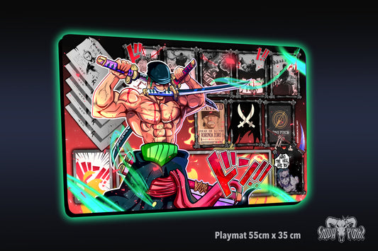 King of Hell Playmat - One Piece TCG - Nova Punk original Desing