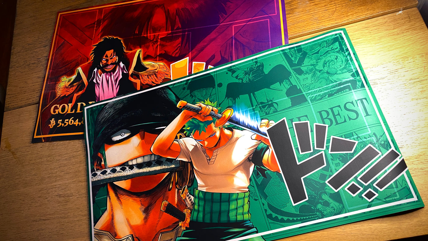Zoro Roronoa pírate hunter Playmat - One Piece TCG  op12- Nova Punk original Desing