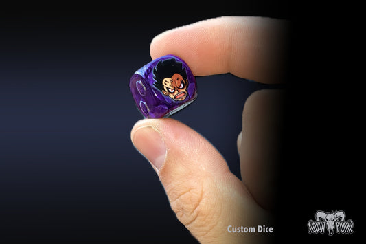 Dado Custom - One Piece TCG - gameboard - dice - Snake man purple