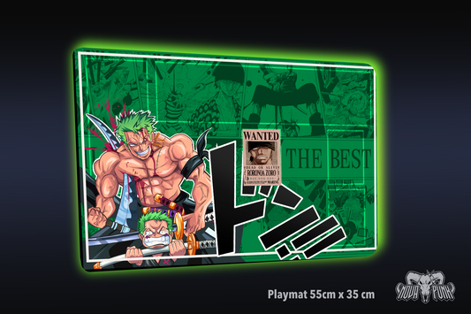 Zoro Roronoa king of hell Playmat - One Piece TCG - Nova Punk original Desing