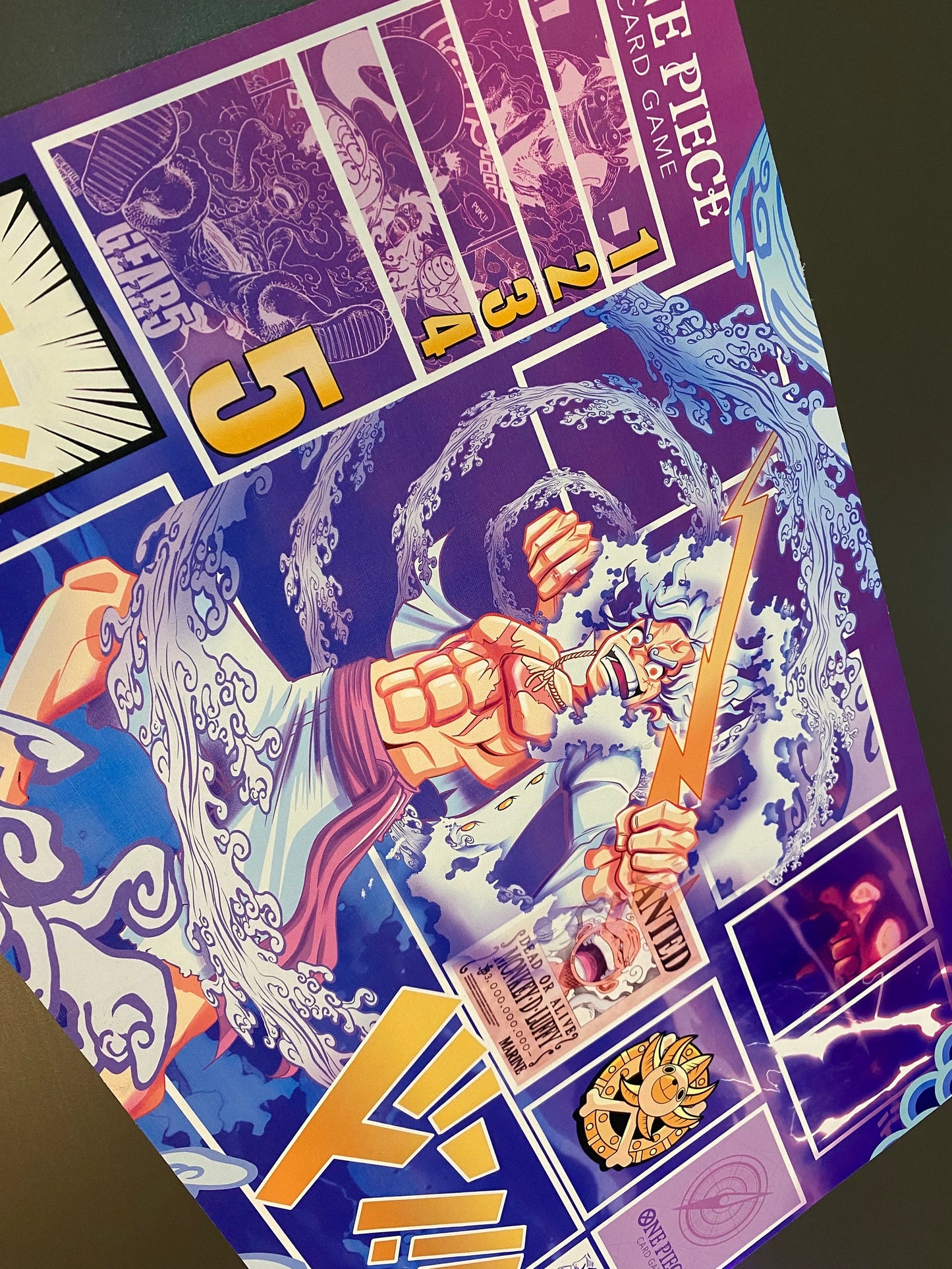 Tappetino Gear 5 - One Piece TCG - Design originale Nova Punk